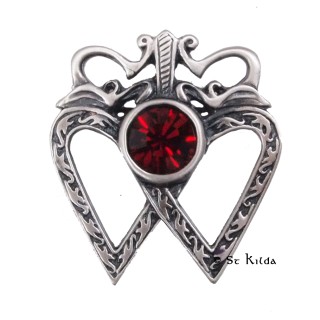 Luckenbooth Brooch with gemstone | St Kilda Store